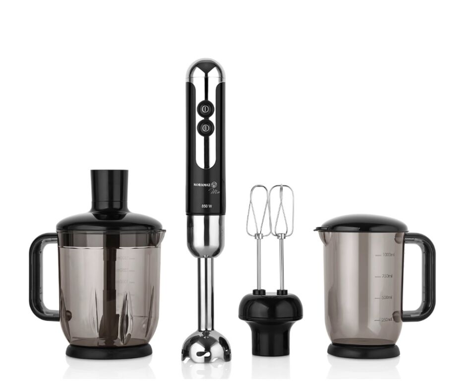 Korkmaz A447-12 Mia Mega Siyah 850 W Blender Set