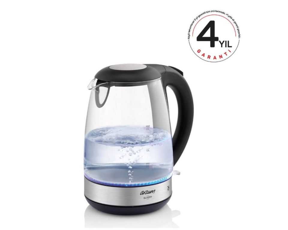 Arzum AR3071 Glassy 2200 W 1.7 lt Cam Kettle