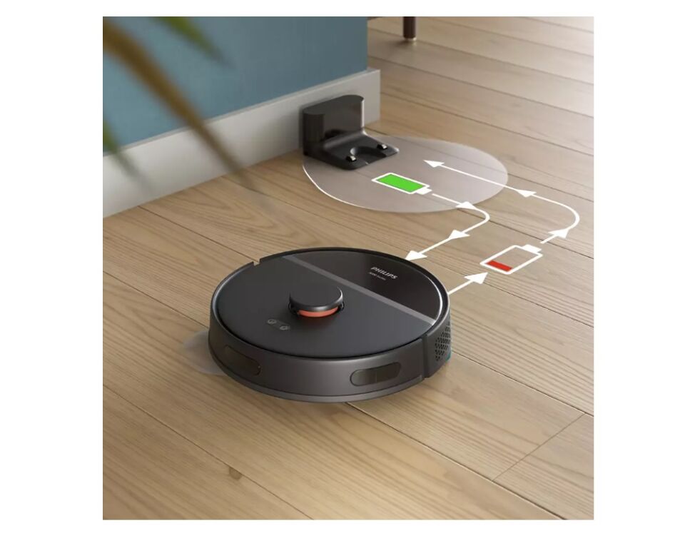 Philips HomeRun 3000 Serisi Aqua XU3000/01 Siyah Akıllı Robot Süpürge