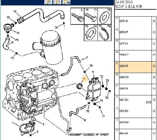 YAĞ HAZNE DEPO CONTASI PEUGEOT BOXER 2