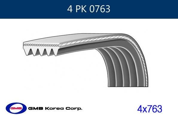 ALTERNATÖR KAYIŞI 4PK763
