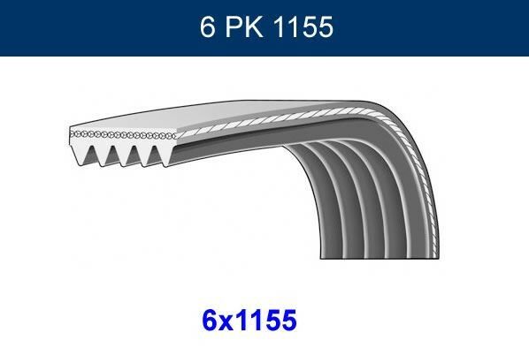 ALTERNATÖR KAYIŞI 6PK1155