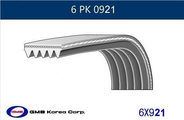 ALTERNATÖR KAYIŞI 6PK921