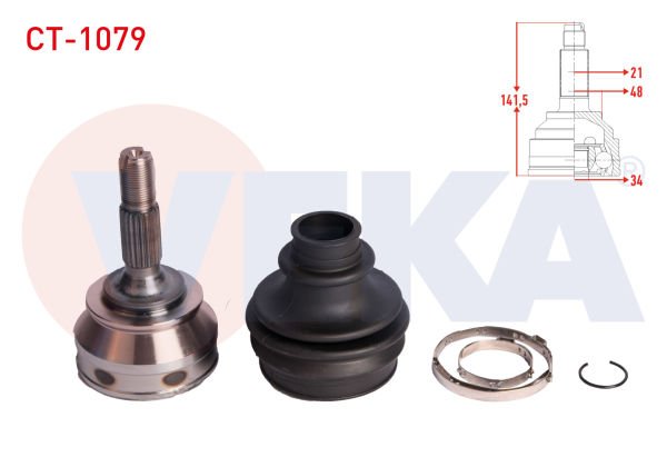 AKS KAFASI PEUGEOT 301 CİTROEN C-ELYSEE 1.6 HDİ 34X21X48,20 UZUNLUK 142MM 2012-