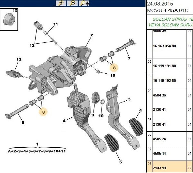 DEBRİYAJ PEDAL BURCU PEUGEOT BOXER 3