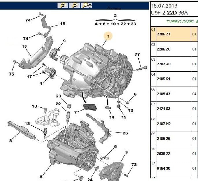 ŞANZUMAN GÖVDESİ PEUGEOT BOXER 3