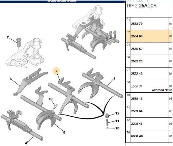 3-4 VİTES ÇATALI PEUGEOT BOXER 3