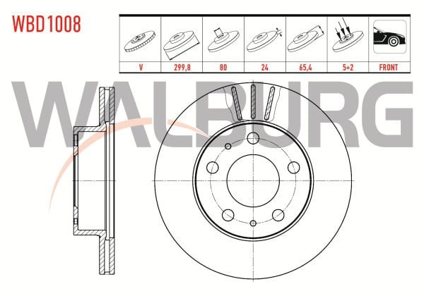 ÖN FREN DİSKİ 280 MM PEUGEOT BOXER 3