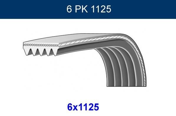 ALTERNATÖR KAYIŞI 6PK1125