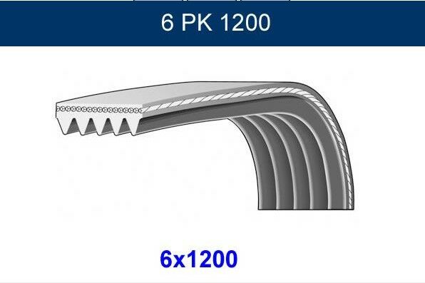 ALTERNATÖR KAYIŞI 6PK1200