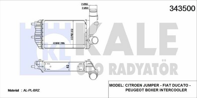 İNTERCOLLER RADYATÖRÜ PEUGEOT BOXER 1-2