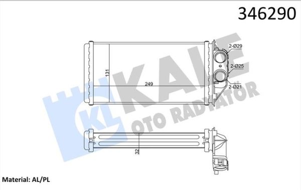 KALORİFER RADYATÖRÜ PEUGEOT 307
