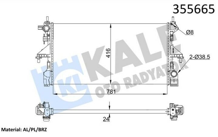 SU RADYATÖRÜ 163 BEYGİR EURO 6 2.0 HDİ PEUGEOT BOXER 4