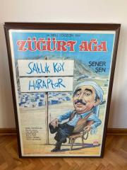 Züğürt Ağa ''Satlık Köy Haraptar'' 1985 Film Afişi | Şener Şen, Erdal Özyağcılar, Füsun Demirel, Nilgün Nazlı | Bir Nesli Gölgeçen Filmi | Çerçevesiyle
