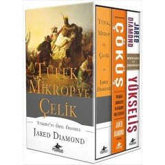Tüfek, Mikrop ve Çelik + Çöküş + Yükseliş  Kutulu Özel Set (3 Kitap Karton Kapak) - Jared Diamond