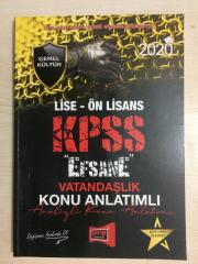 2020 KPSS Genel Kültür Lise Ön Lisans Efsane Vatandaşlık Konu Anlatımlı Soru Bankası -Yargı Yayınevi
