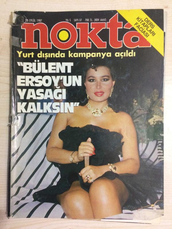 NOKTA - 20 EYLÜL1987 YIL 5 SAYI 37 BÜLENT ERSOY'UN YASAĞI KALKSIN, DERS KİTAPLARI FACİASI