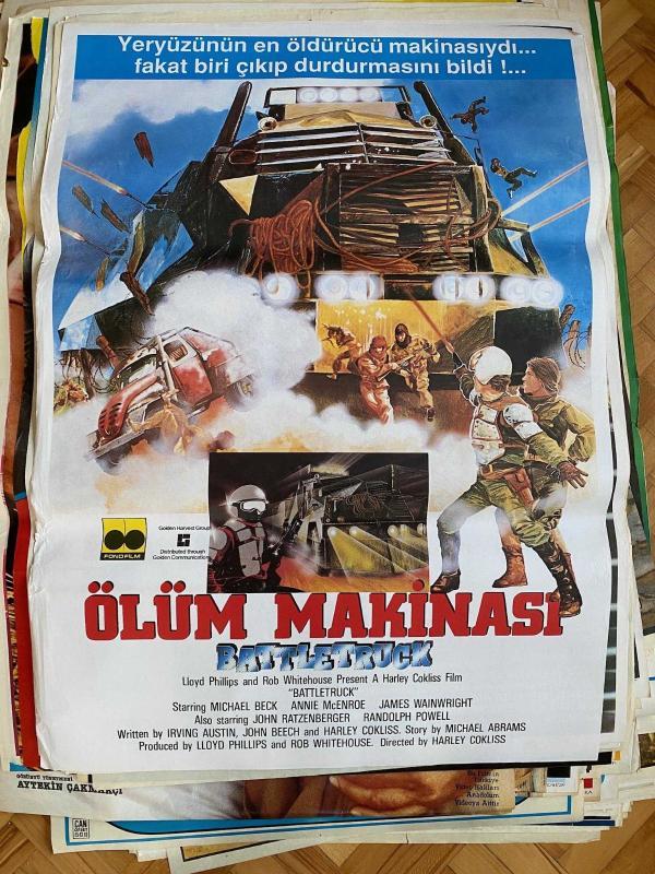 ÖLÜM MAKİNASI - BATTLESTRUCK FİLMİNİN AFİŞİ OYNAYANLAR: MICHAEL BECK, ANNIE McENROE, JAMES WAINWRIGHT YÖNETMEN: HARLEY COKLISS