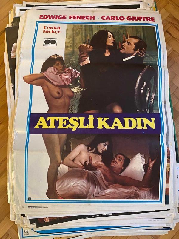 ATEŞLİ KADIN FİLMİNİN AFİŞİ - EDWIGE FENECH, CARLO GIUFFRE