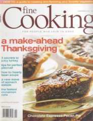 TAUNTAON'S FINE COOKING FOR PEOPLE WHO LOVE TO COOK - NOVEMBER 2007 - A MAKE-AHEAD THANKS GIVING - 3 SECRETS TO JUICY TURKEY - TIPS FOR PERFECT PIECRU