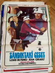 SANDIKTAKİ CESET FİLMİNİN AFİŞİ OYNAYANLAR: LOUIS DE FUNES, JEAN GIRAULT YÖNETMEN: LEO L. FUCHS