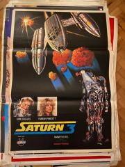 SATURN 3 FİLMİNİN AFİŞİ OYNAYANLAR: KIRK DOUGLAS, FARRAH FAWCETT, HARVEY KEITEL YÖNETMEN: STANLEY DONEN