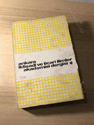 ANKARA İKTİSADİ VE TİCARİ İLİMLER AKADEMİSİ DERGİSİ (CİLT 3 SAYI 2) 1971
