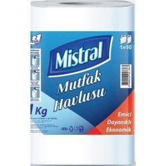Mistral Kağıt Havlu Perforeli 1 kg 10 Rulo Boyunda 2 Katlı