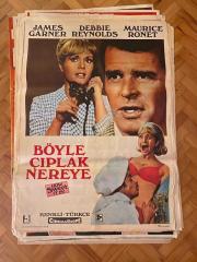 BÖYLE ÇIPLAK NEREYE - How Sweet It Is FİLMİNİN AFİŞİ 1968 | JAMES GARNER, DEBBIE REYNOLDS, MAURICE RONET