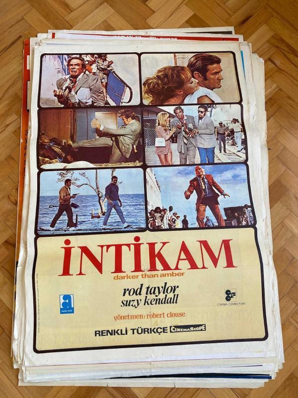 İNTİKAM - Darker Than Amber Filminin Afişi | Rod Taylor, Suzy Kendall
