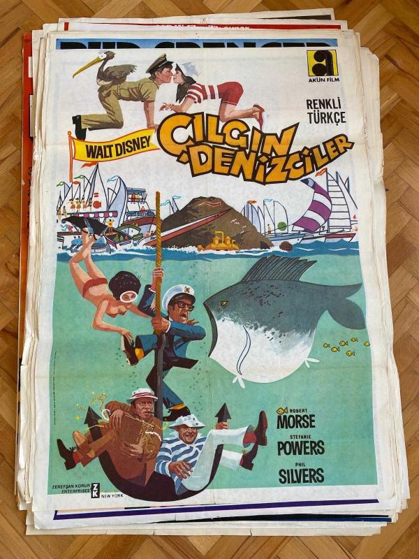 ÇILGIN DENİZCİLER FİLMİNİN AFİŞİ OYNAYANLAR: ROBERT MORSE, STEFANIE POWERS, PHIL SILVERS