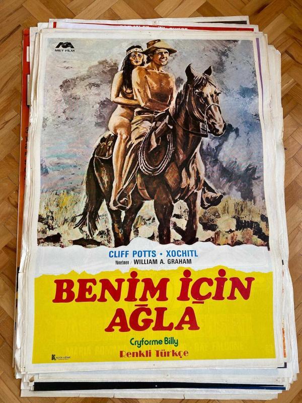 BENİM İÇİN AĞLA FİLMİNİN AFİŞİ OYNAYANLAR: CLIFF POTTS, XOCHITL YÖNETMEN: WILLIAM A. GRAHAM