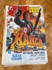 KANCA FİLMİNİN AFİŞİ OYNAYANLAR: CÜNEYT ARKIN, AYTEKİN AKKAYA, TARIK ŞİMŞEK