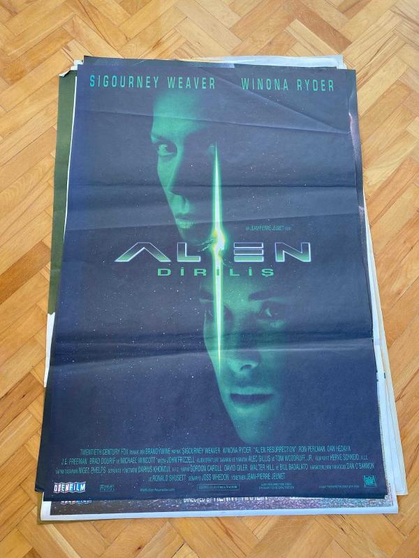 ALIEN - DİRİLİŞ FİLMİNİN AFİŞİ OYNAYANLAR: SIGOURNEY WEAVER, WINONA RYDER, RON PERLMAN, DAN HEDAYA YÖNETMEN: JEAN-PIERRE JEUNET