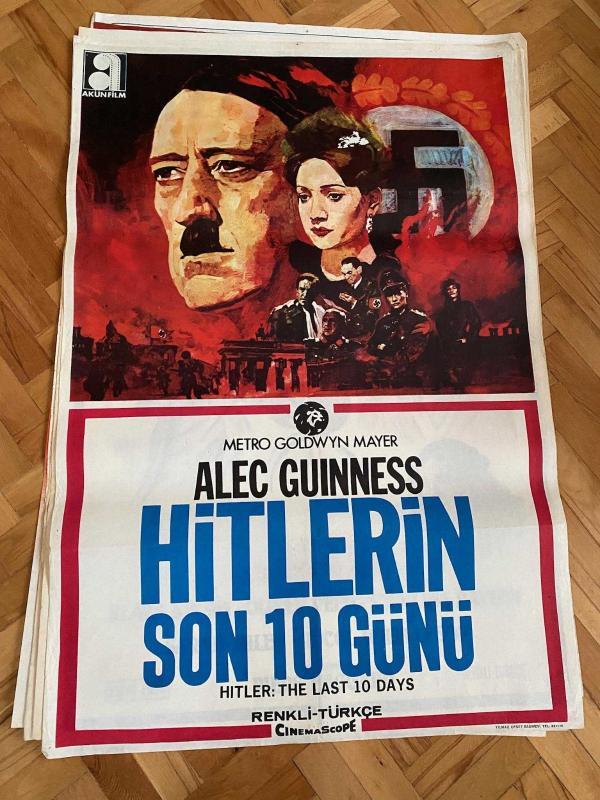 HİTLERİN SON 10 GÜNÜ FİLMİNİN AFİŞİ OYNAYANLAR: ALEC GUINNESS | Last 10 Days of Hitler | Akün Film Afişi
