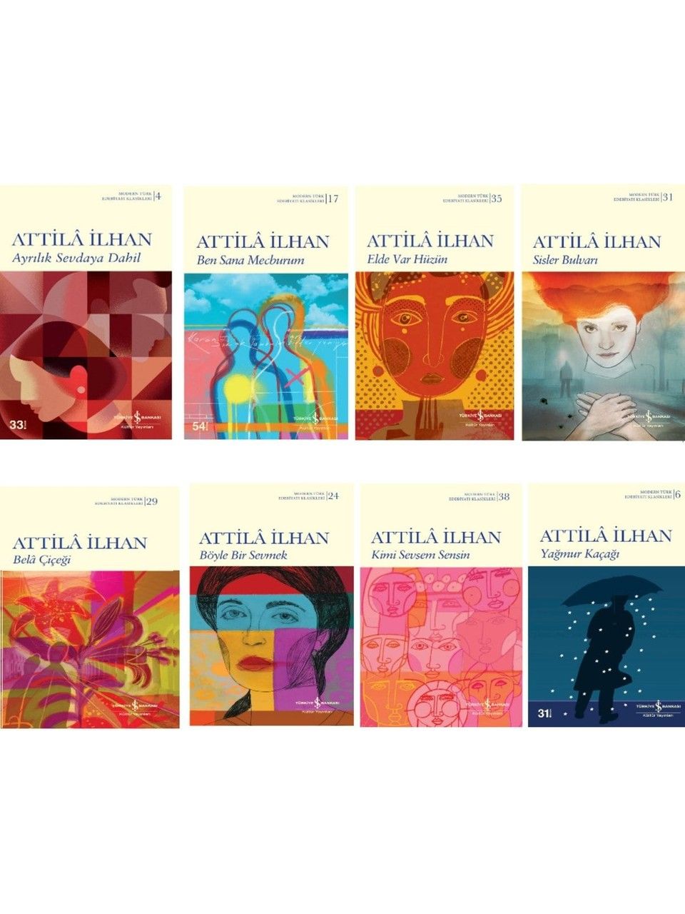 8 Kitap Set - Attila Ilhan - Ayrılık Sevdaya Dahil - Kimi Sevsem Sensin - Ben Sana Mecburum / 8 Kitap Set - Attila Ilhan 1  İş Bankası Kültür Yayınları Ayrılık Sevdaya Dahil - Kimi Sevsem Sensin - Ben Sana Mecburum / 8 Kitap Set - Attila Ilhan