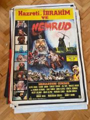 HAZRETİ İBRAHİM VE NEMRUD FİLMİNİN AFİŞİ OYNAYANLAR: MUHARREM GÜRSES, ALİYE RONA, KADİR SAVUN, TURGUT ÖZATAY, ALİ ŞEN