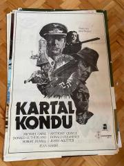 KARTAL KONDU | EAGLE HAS LANDED AFİŞ | AKÜN FİLM | MICHAEL CAINE, DONALD SUTHERLAND, ROBERT DUVALL | Yönetmen John Sturges | 1976
