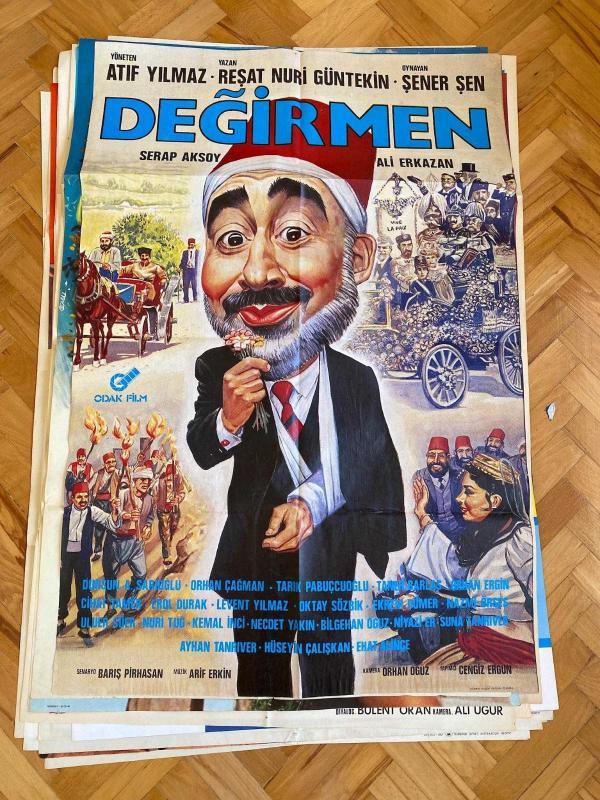Değirmen Film Afişi | Şener Şen, Serap Aksoy, Ali Erkazan | Eser: Reşat Nuri Güntekin Yönetmen: Atıf Yılmaz 1986 ( Özel ruloda gönderim )