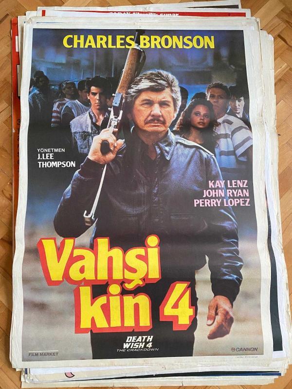 VAHŞİ KİN 4 | Orijinal Film Afişi | CHARLES BRONSON, KAY LENZ |  Yönetmen J. Lee Thompson