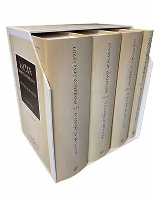 Lozan Barış Konferansı Seti-Tutanaklar - Belgeler - 4 Kitap Takım - Kutulu