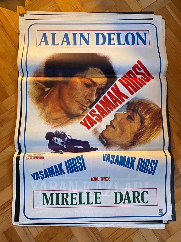 YAŞAMAK HIRSI FİLMİNİN AFİŞİ OYNAYANLAR: ALAIN DELON, MIRELLE DARC