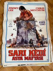 SARI KEDİ ASYA MAFYASI FİLMİNİN AFİŞİ - JIMMY LEE, CHRIS MITCHUM