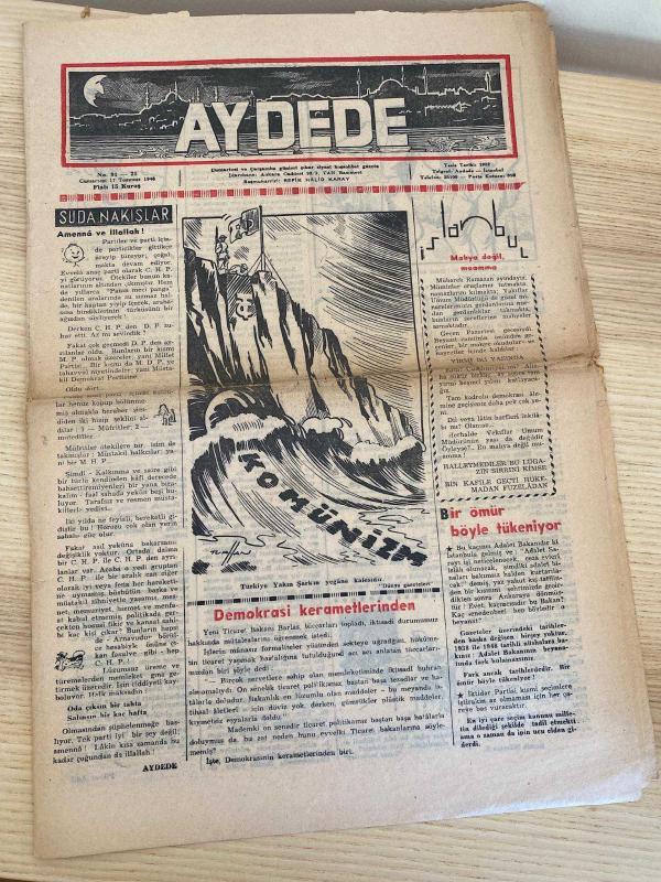AYDEDE | 17 TEMMUZ 1948 | NO: 91 - 21 | Kapak Turhan Selçuk