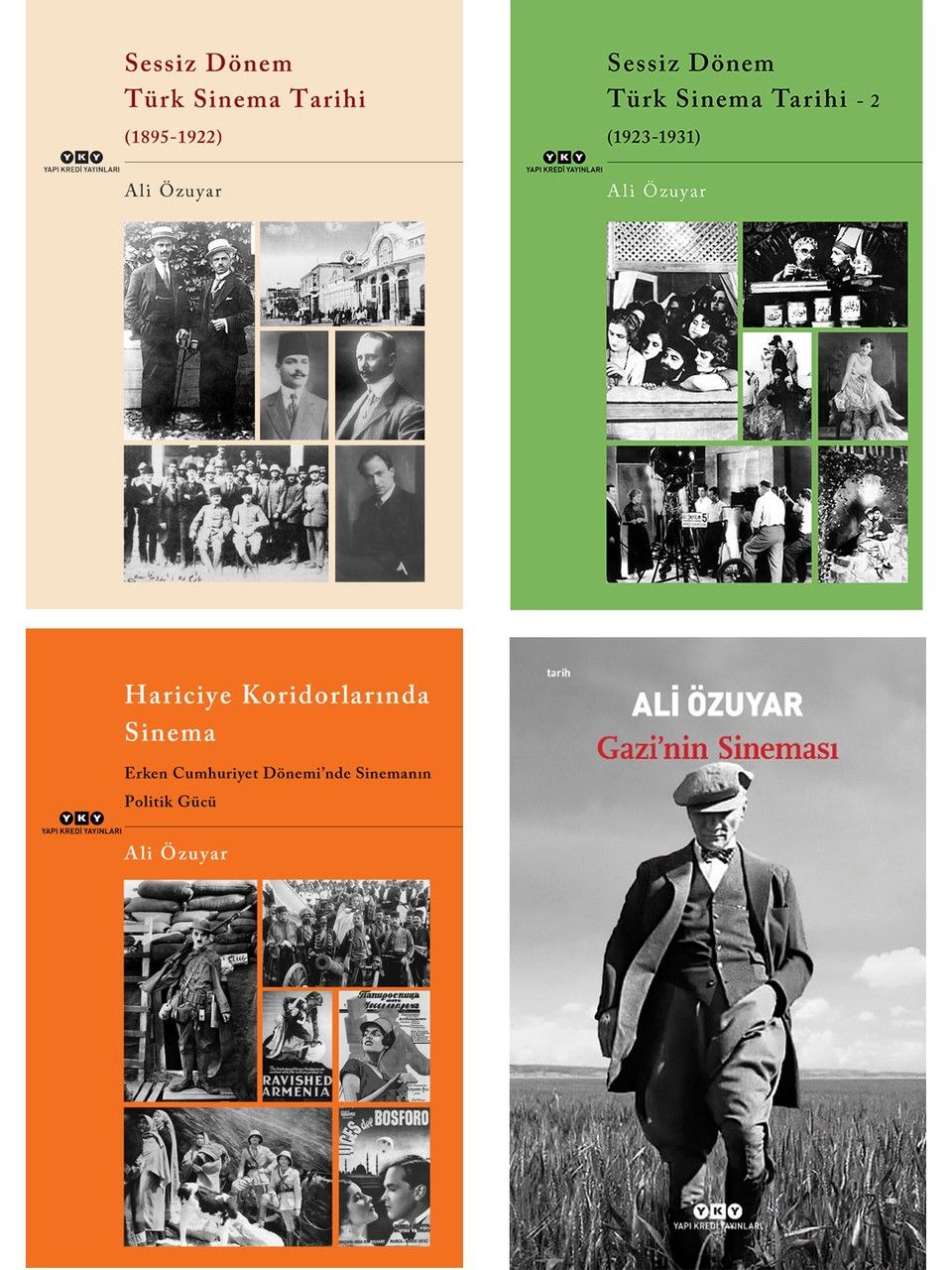 Sessiz Dönem Türk Sinema Tarihi - Sessiz Dönem Türk Sinema Tarihi 2 - Gazinin Sineması - Ali Özuyar 4'lü Set