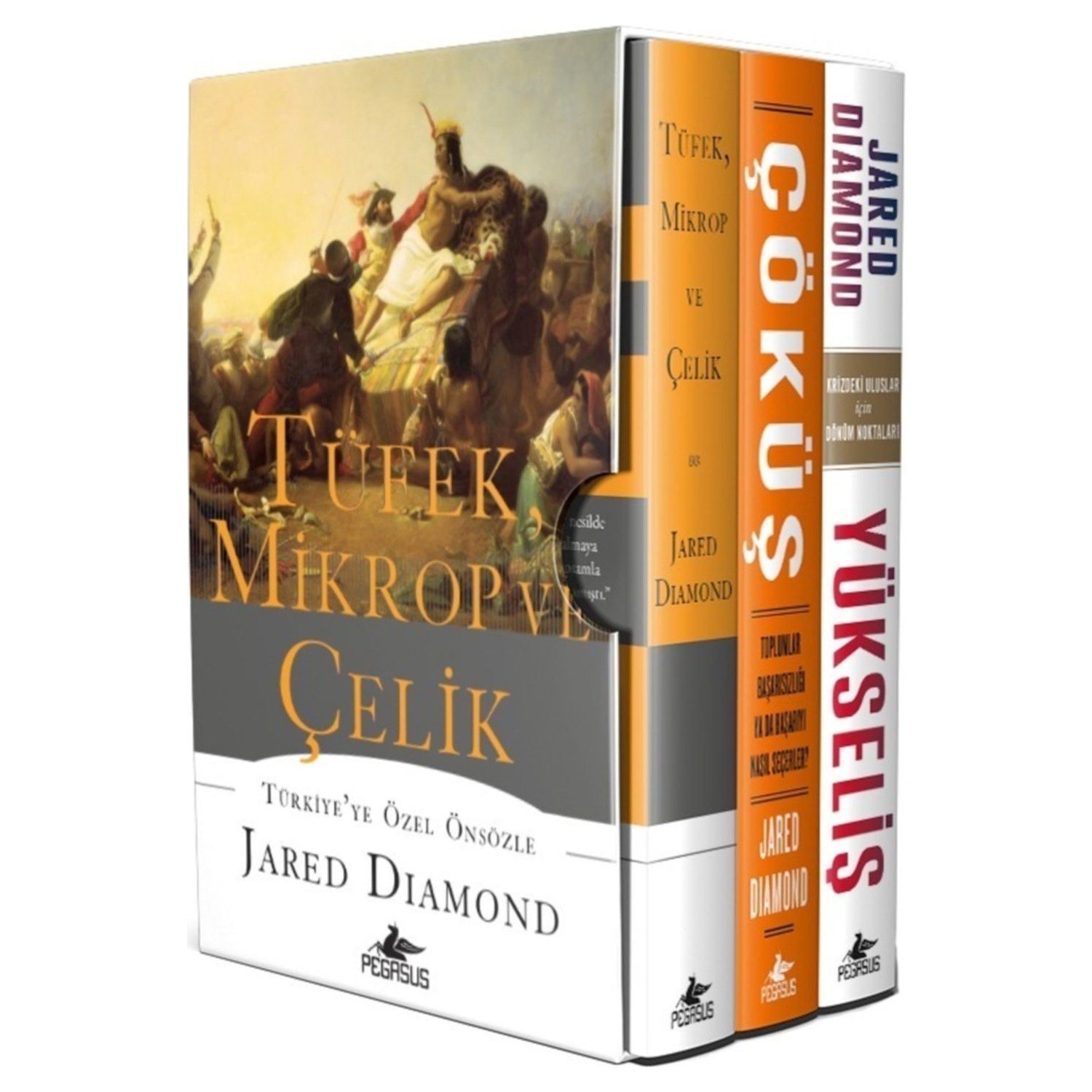 Tüfek, Mikrop ve Çelik Üçlemesi 3 Kitap - Jared Diamond | Ciltli