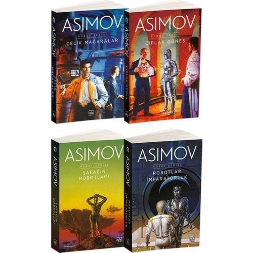 Isaac Asimov Robot Serisi 4 Kitap Takım /çelik Mağaralar - Çıplak Güneş - Şafağın Robotları, Robot Serisi 3. Kitap - Robotlar ve Imparatorluk , Robot Serisi 4. Kitap