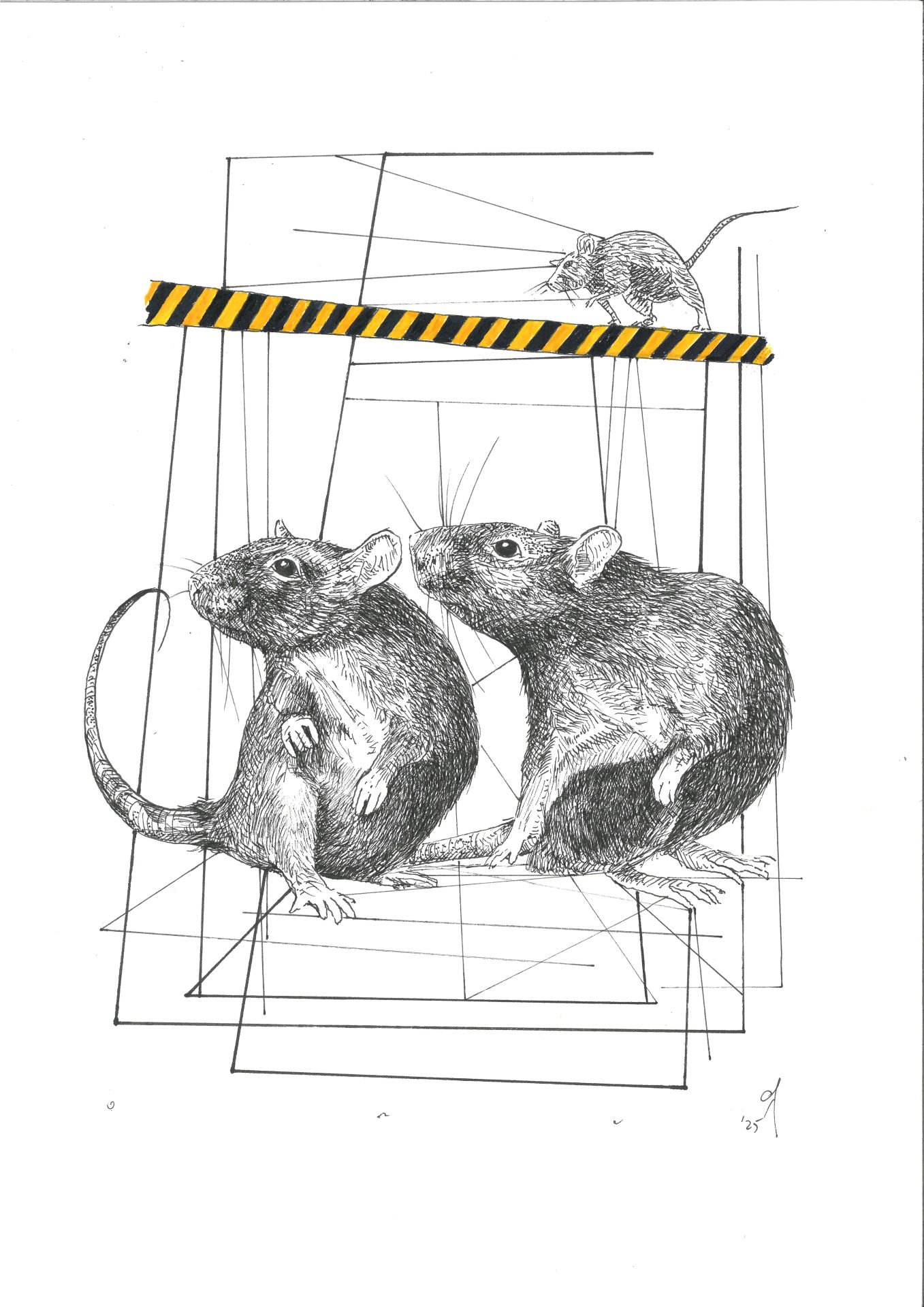 Onur Gürsoy - Kağıt Üzerine Karışık Teknik