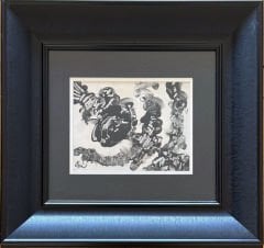 Abidin Dino - Kağıt Üzerine Çini - İmzalı