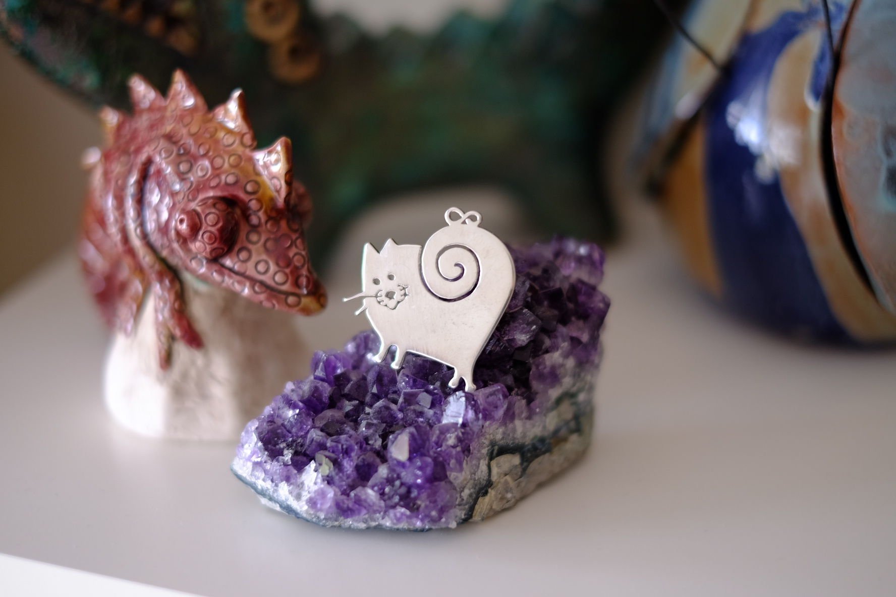 Golden Gatto - Altın Kolye Ucu - Tasarım Eren Beşkardeş